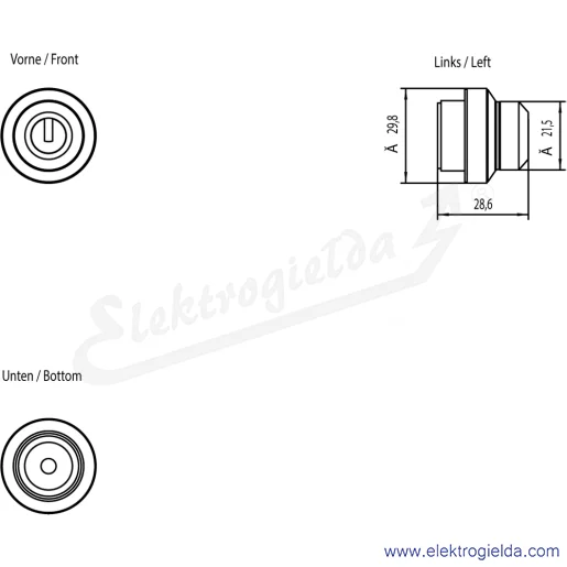 Rysunek wymiarowy Rysunek wymiarowy