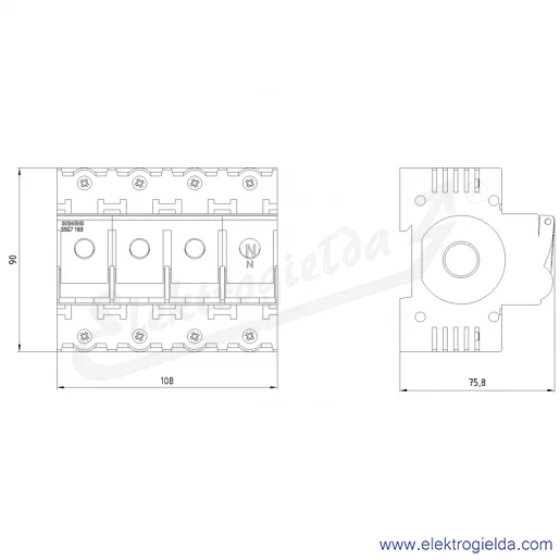 Rysunek wymiarowy Rysunek wymiarowy