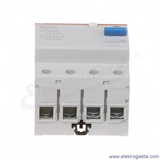 Wyłącznik różnicowoprądowy F204 AC-80/0,03 4P 80A 0,03A typ AC Wyłącznik różnicowoprądowy F204 AC-80/0,03 4P 80A 0,03A typ AC