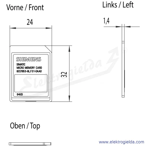 Rysunek wymiarowy Rysunek wymiarowy