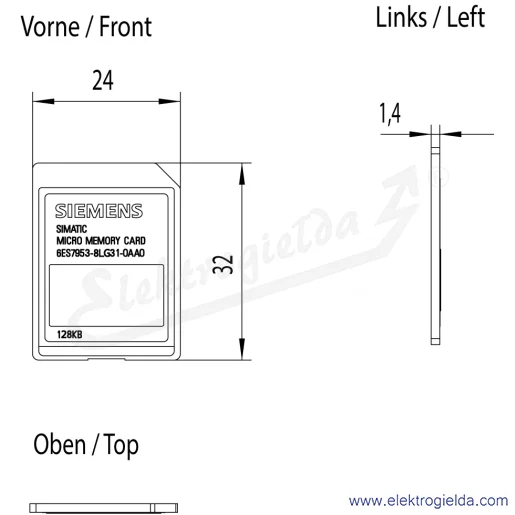 Rysunek wymiarowy Rysunek wymiarowy