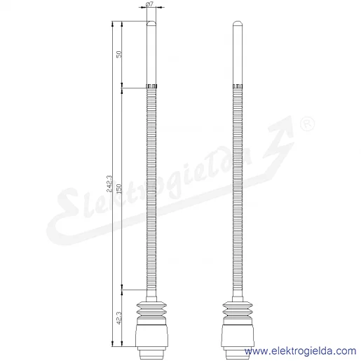 Rysunek wymiarowy Rysunek wymiarowy