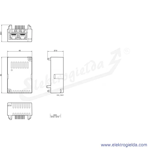 Rysunek wymiarowy Rysunek wymiarowy