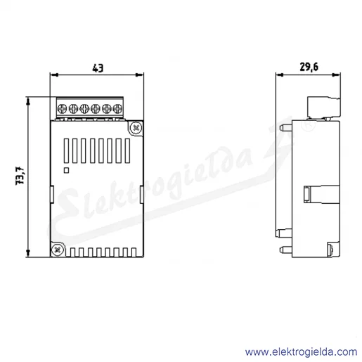 Rysunek wymiarowy Rysunek wymiarowy