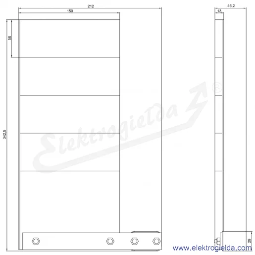 Rysunek wymiarowy Rysunek wymiarowy