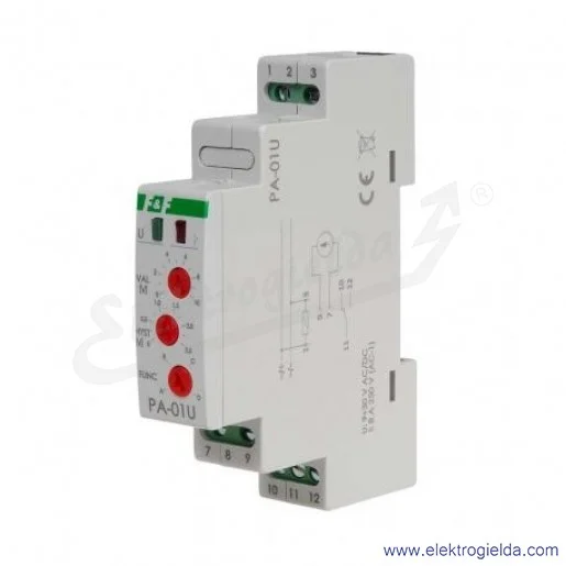 Przekaźnik analogowy MAX-PA-01U, z wejściem napięciowym, wejście 0÷10V, 8A, montaż na szynie DIN Przekaźnik analogowy MAX-PA-01U, z wejściem napięciowym, wejście 0÷10V, 8A, montaż na szynie DIN