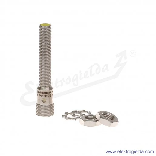 Czujnik indukcyjny BI2-EG08-AP6X-H1341 M8 PNP NO Sn 2mm z konektorem M12 10...30 VDC 59mm Czujnik indukcyjny BI2-EG08-AP6X-H1341 M8 PNP NO Sn 2mm z konektorem M12 10...30 VDC 59mm