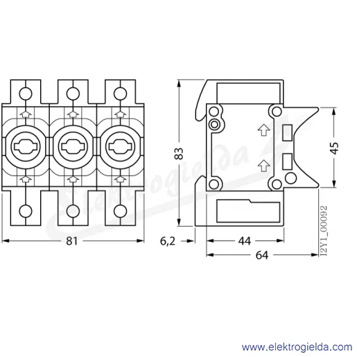 Rysunek wymiarowy Rysunek wymiarowy