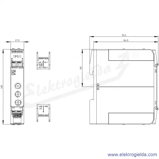 Rysunek wymiarowy Rysunek wymiarowy