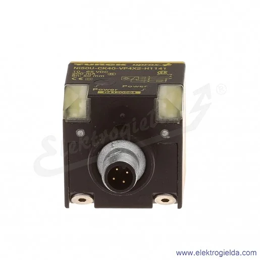 Czujnik indukcyjny NI50U-CK40-VP4X2-H1141 prostopadłościan 65x40x40mm PNP Sn 50mm Czujnik indukcyjny NI50U-CK40-VP4X2-H1141 prostopadłościan 65x40x40mm PNP Sn 50mm