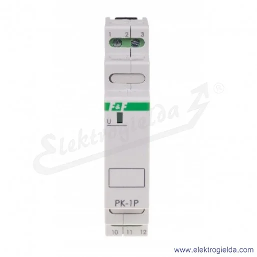 Przekaźnik elektromagnetyczny PK1P, 24VAC/DC, 16A, 1NO1NC, montaż DIN