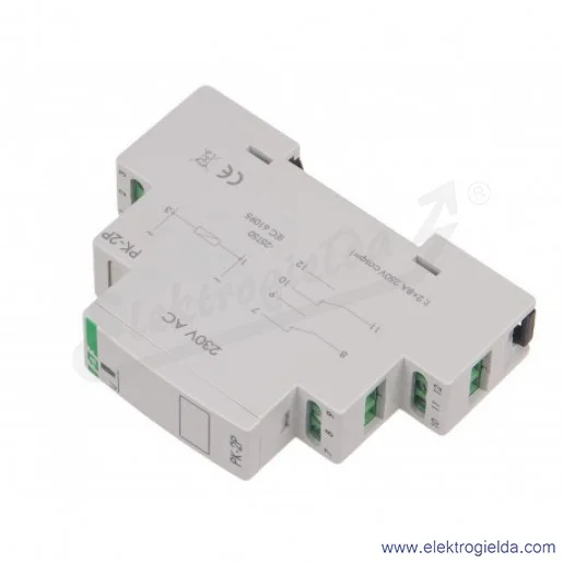Przekaźnik elektromagnetyczny PK2P, 110VAC/DC, 2x8A, 2NO2NC, montaż DIN