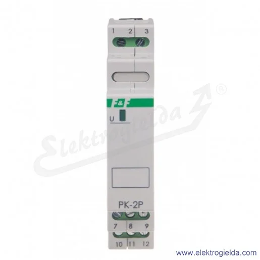 Przekaźnik elektromagnetyczny PK2P, 24VAC/DC, 2x8A, 2NO2NC, montaż DIN