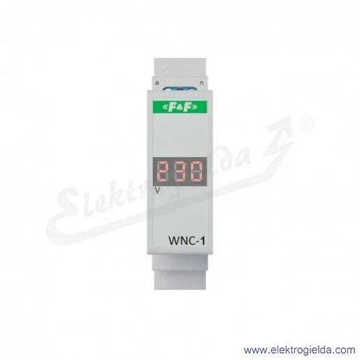 Wskaźnik napięcia WNC-1, jednofazowy, 80-500VAC, LCD 3-cyfrowy