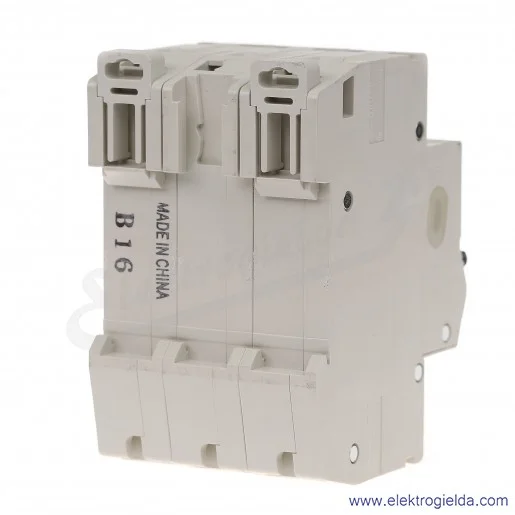 Wyłącznik instalacyjny BH-D6, 3P, 16A, TYP B Wyłącznik instalacyjny BH-D6, 3P, 16A, TYP B