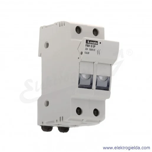 Podstawa bezpiecznikowa FB01D2P 10x38mm 2P Podstawa bezpiecznikowa FB01D2P 10x38mm 2P