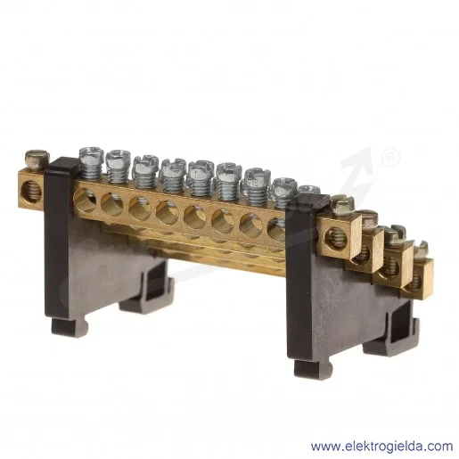 Listwa zaciskowa 4P do 63A montaż na szynie TH Listwa zaciskowa 4P do 63A montaż na szynie TH
