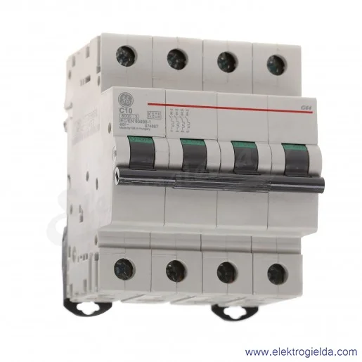 Wyłącznik nadprądowy G64C10 4P AC 6kA Wyłącznik nadprądowy G64C10 4P AC 6kA
