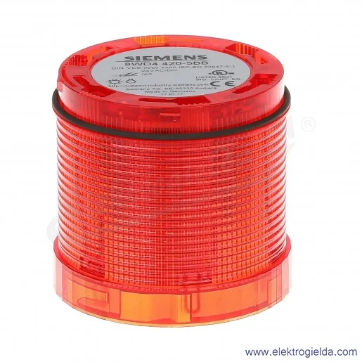 Kolumna sygnalizacyjna 8WD4420-5BB LED CZERWONE ,70MM, ŚWIATŁO SYGNALIZACYJNE MIGOWE, 24 V AC/DC Kolumna sygnalizacyjna 8WD4420-5BB LED CZERWONE ,70MM, ŚWIATŁO SYGNALIZACYJNE MIGOWE, 24 V AC/DC