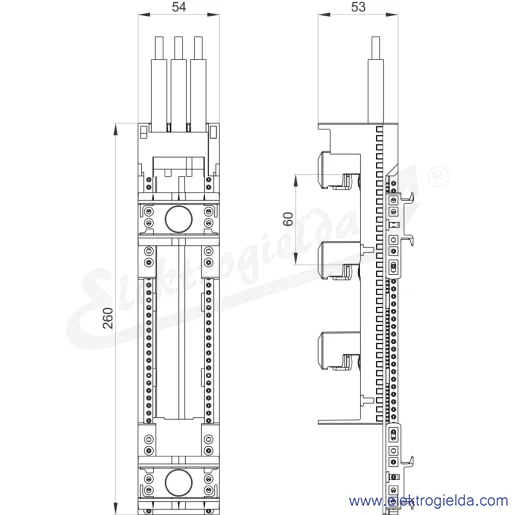 Rysunek wymiarowy Rysunek wymiarowy