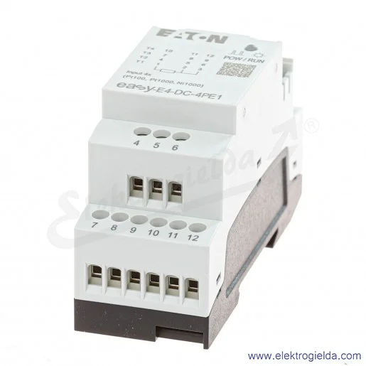 Moduł rozszerzeń 197224, EASY-E4-DC-4PE, 24VDC, 4 wejścia analogowe Pt100, Pt1000, Ni1000, IP20 Moduł rozszerzeń 197224, EASY-E4-DC-4PE, 24VDC, 4 wejścia analogowe Pt100, Pt1000, Ni1000, IP20