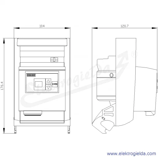 Rysunek wymiarowy Rysunek wymiarowy