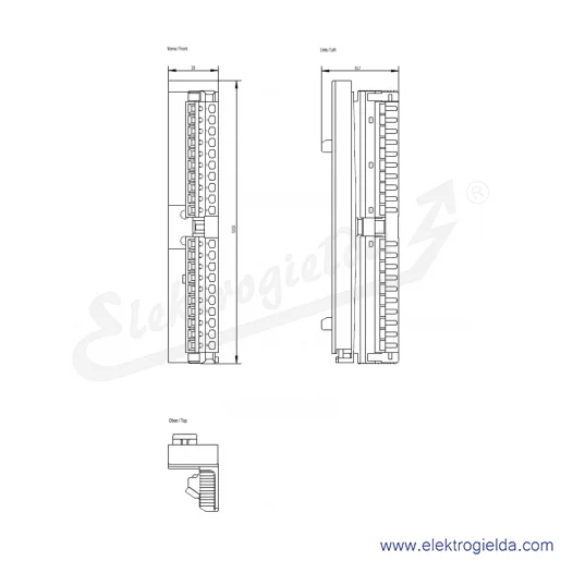 Rysunek wymiarowy Rysunek wymiarowy