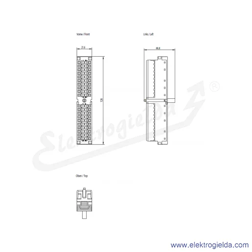 Rysunek wymiarowy Rysunek wymiarowy