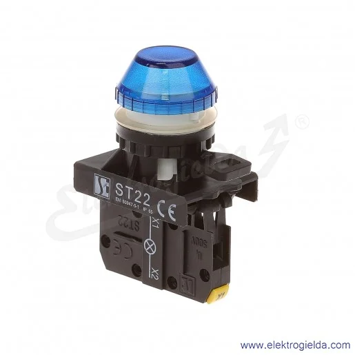 Kompletna lampka sygnalizacyjna ST22-LN-230-BA9s Kompletna lampka sygnalizacyjna ST22-LN-230-BA9s