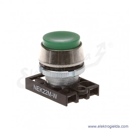 Napęd przycisku NEK22M-Wz zielony wystający metalowy samopowrotny Napęd przycisku NEK22M-Wz zielony wystający metalowy samopowrotny