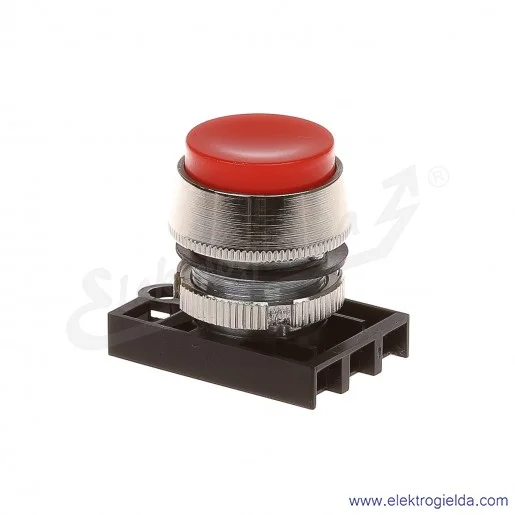 Napęd przycisku NEK22M-Wc czerwony wystający metalowy samopowrotny Napęd przycisku NEK22M-Wc czerwony wystający metalowy samopowrotny