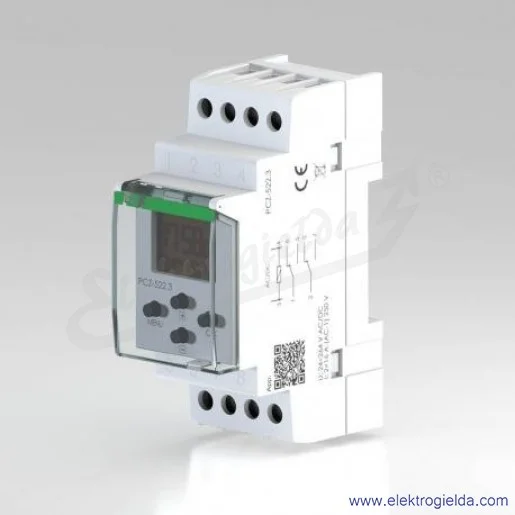 Programator PCZ-522, 24...264VAC/DC, 2x16A, 2NO2NC, 2-kanały, montaż DIN Programator PCZ-522, 24...264VAC/DC, 2x16A, 2NO2NC, 2-kanały, montaż DIN