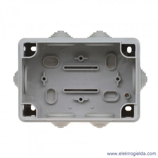 Puszka instalacyjna 689.005 120x80x50 mm z dławnicami, IP55 montaż natynkowy Puszka instalacyjna 689.005 120x80x50 mm z dławnicami, IP55 montaż natynkowy