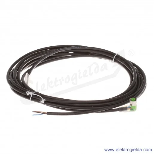 Konektor 7000-08121-6200500, M8, męski, kątowy, 5m, 3P, PUR-OB, z sygnalizacją 2xLED Konektor 7000-08121-6200500, M8, męski, kątowy, 5m, 3P, PUR-OB, z sygnalizacją 2xLED