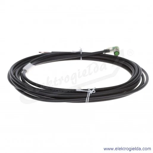 Konektor 7000-08141-6310500, M8, przewód z gniazdem, kątowy, 5m, 4P, PUR-OB, z sygnalizacją 3xLED Konektor 7000-08141-6310500, M8, przewód z gniazdem, kątowy, 5m, 4P, PUR-OB, z sygnalizacją 3xLED