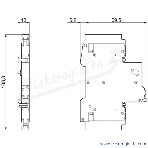 Rysunek wymiarowy Rysunek wymiarowy