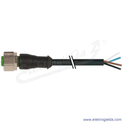 Konektor 7000-12221-6241000, M12, męski, prosty, 10m, 4P, PUR-PVC, z wolnym końcem przewodów Konektor 7000-12221-6241000, M12, męski, prosty, 10m, 4P, PUR-PVC, z wolnym końcem przewodów