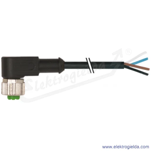 Kabel z gniazdem, 7000-12341-6240500, M12, kątowy, 5m, 4P, PUR/PVC-OB, z wolnym końcem przewodów Kabel z gniazdem, 7000-12341-6240500, M12, kątowy, 5m, 4P, PUR/PVC-OB, z wolnym końcem przewodów