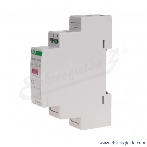 lampka kontrolna LK-712R-130-260VAC/DC, 1×LED, czerwona, montaż DIN lampka kontrolna LK-712R-130-260VAC/DC, 1×LED, czerwona, montaż DIN