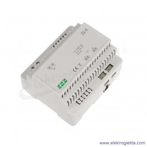 Zasilacz transformatorowy ZS-4, 230VAC, 24VDC, 0.5A, 12W, montaż DIN Zasilacz transformatorowy ZS-4, 230VAC, 24VDC, 0.5A, 12W, montaż DIN