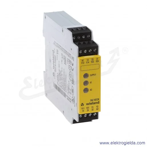 Przekaźnik bezpieczeństwa R1.188.0530.1, SNZ4052K-A 24V, sterowanie dwuręczne Przekaźnik bezpieczeństwa R1.188.0530.1, SNZ4052K-A 24V, sterowanie dwuręczne
