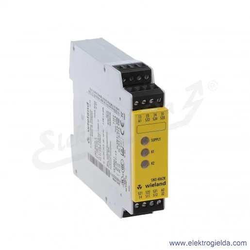 Przekaźnik bezpieczeństwa R1.188.0700.2, SNO4062K-A, 24VAC/DC Przekaźnik bezpieczeństwa R1.188.0700.2, SNO4062K-A, 24VAC/DC