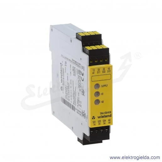 Przekaźnik bezpieczeństwa R1.188.3430.0, SNA4064KM-C, 24VAC/DC, zaciski sprężynowe Przekaźnik bezpieczeństwa R1.188.3430.0, SNA4064KM-C, 24VAC/DC, zaciski sprężynowe