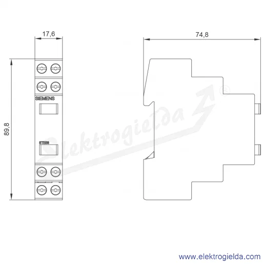 Rysunek wymiarowy Rysunek wymiarowy
