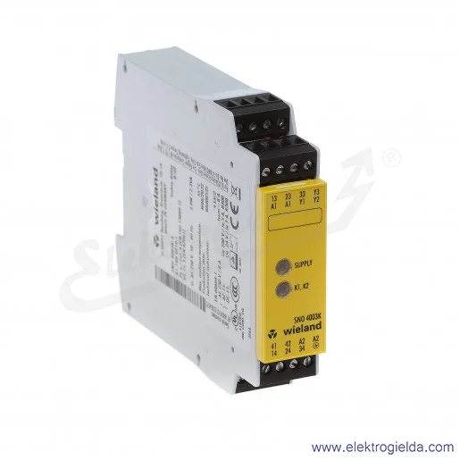 Przekaźnik bezpieczeństwa R1.188.0910.1, SNO4003K-A, 230VAC Przekaźnik bezpieczeństwa R1.188.0910.1, SNO4003K-A, 230VAC
