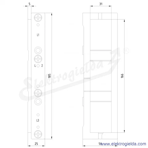 Rysunek wymiarowy Rysunek wymiarowy