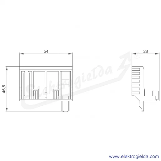 Rysunek wymiarowy Rysunek wymiarowy