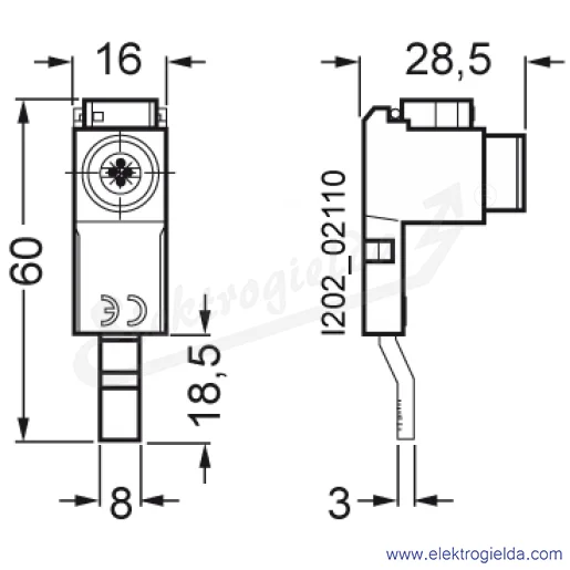 Rysunek wymiarowy Rysunek wymiarowy
