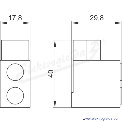 Rysunek wymiarowy Rysunek wymiarowy