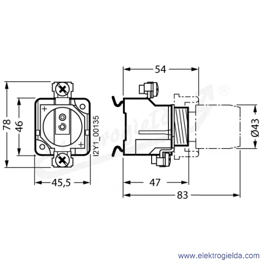 Rysunek wymiarowy Rysunek wymiarowy